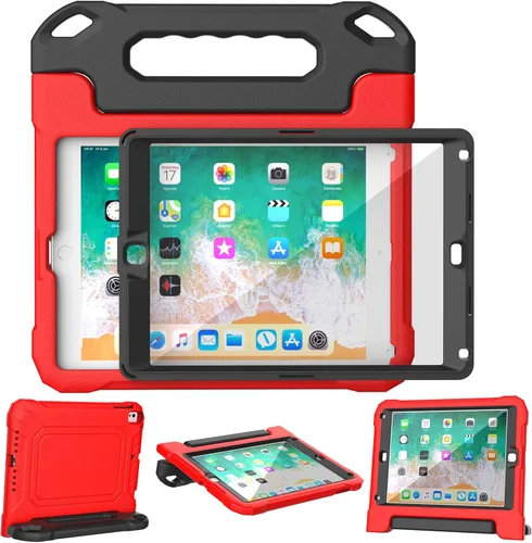 Miniatura 11 de YIHE - Funda infantil para iPad de 9.7 pulgadas con protector de pantalla, mango a prueba de golpes, funda convertible con soporte para iPad 9.7