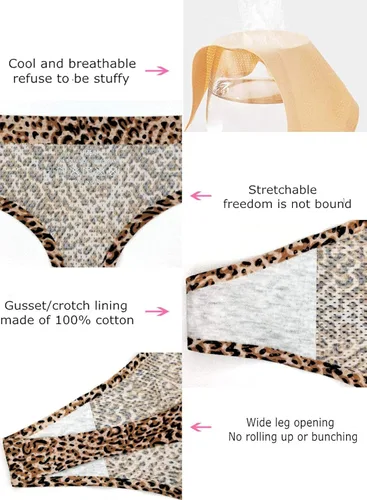 Miniatura 6 de Kingfung Paquete de 6 tangas sin costuras para mujer, ropa interior invisible, correas elásticas, tangas con espalda en T para mujer