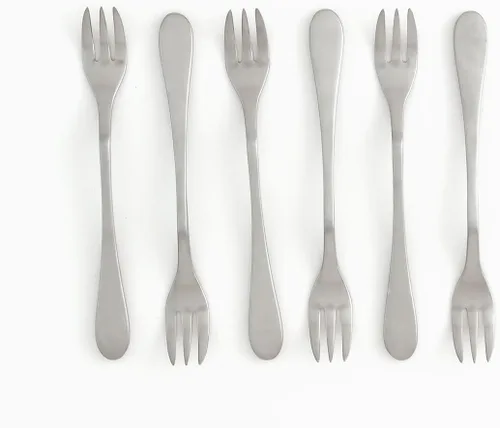 Miniatura 2 de Knork Tenedor de cóctel de acero inoxidable 18/0 (juego de 6), plata mate