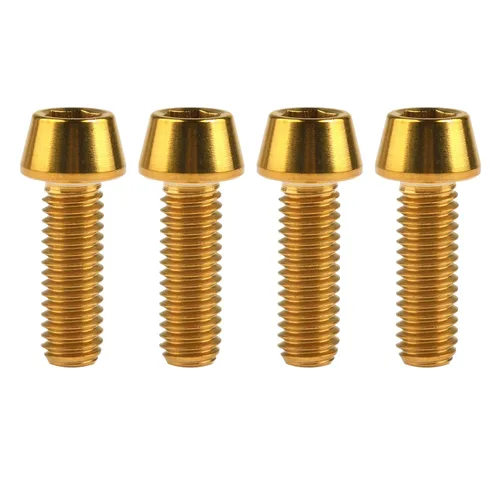 Miniatura 77 de Titanio Ti M6 x 10 16 18 20 25 30 35 40 45 50 55 60 2.559 in Allen - Tornillos hexagonales de 2.559 in, tornillos cónicos, paquete de 4