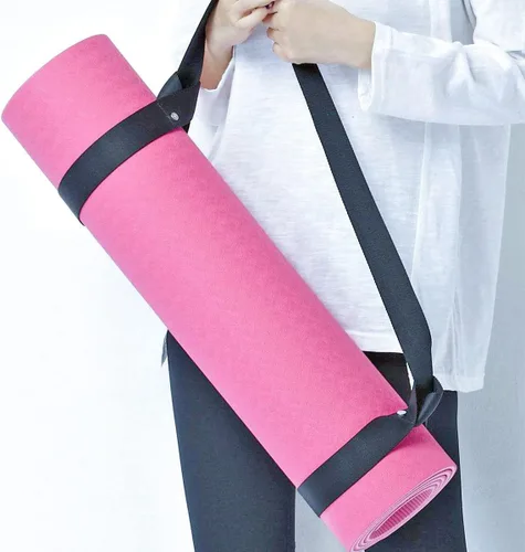Miniatura 7 de Tenalleys 1 correa ajustable para esterilla de yoga, correas multiusos para esterilla de yoga de fácil ajuste Negro
