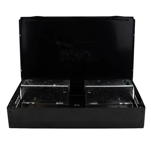 Miniatura 4 de Trampa repetidora para ratones de captura múltiple – Acero recubierto de polvo negro – Trampa de captura viva humana reutilizable para hasta 30