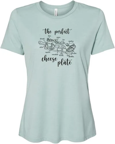 Miniatura 11 de Cute Women's Screen Printed Crew Neck Tee, Shirts With Sayings, Dusty Blue or Olive