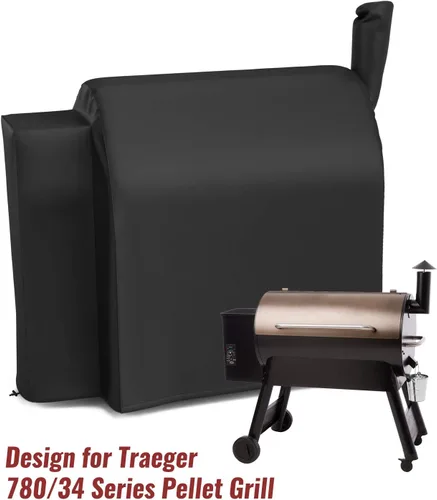 Miniatura 2 de NUPICK Funda para parrilla Traeger 780/34, diseño de cremallera, resistente e impermeable, para parrillas Traeger Texas Pro 34