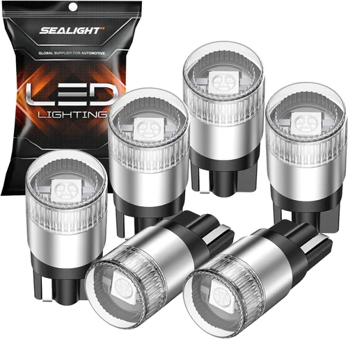 Miniatura 16 de SEALIGHT 194 foco LED 2000K ámbar 168 T10 2825 W5W 600% de brillo, focos LED de cuña para interior de automóvil, reemplazo para luces de matrícula