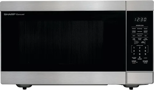 Miniatura 17 de SHARP Horno microondas para encimera con plato giratorio extraíble de 16.5 pulgadas, 1200 vatios, 2.2 pies cúbicos, acero inoxidable