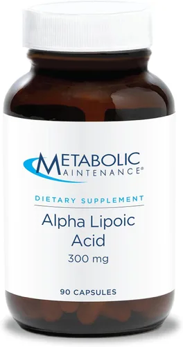 Metabolic Maintenance Ácido alfa lipoico de 300 mg – Suplemento de ALA, ácido alfa-lipoico antioxidante para mujeres y hombres, apoyo a la salud