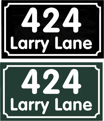 Miniatura 15 de Placa de dirección acrílica personalizada, letrero de dirección horizontal, utilizado para casa, puerta, calle o buzón Hengkuan-2
