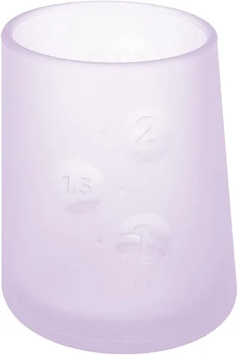 Miniatura 11 de Olababy First Cup Clear Sense - Taza de entrenamiento infantil 100% silicona, vaso medicinal de 2 onzas para recién nacido, diseño antideslizante