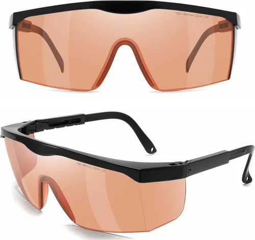 Miniatura 7 de Alsenor IPL 190 nm-2000 nm Gafas de Seguridad Láser para Operadores de Cosmetología Láser, Protección para los Ojos y Tratamiento de Depilación Láser