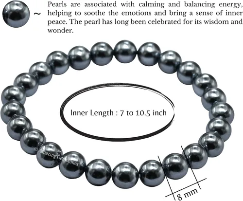 Miniatura 728 de Amazing Gemstone Crystal Bracelet for Women Men's Gifts - Protection Healing Crystal Bracelet - 8mm Gemstone Beaded Stretchable Bracelet Pulseras