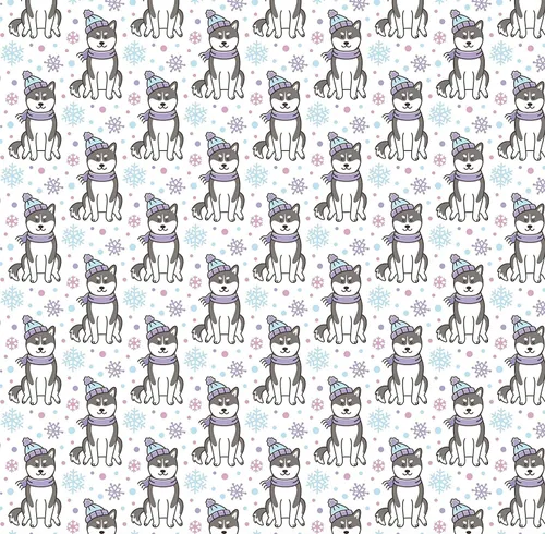 Miniatura 4 de Stesha Party Papel de regalo de perro Husky de invierno de 30 x 20 pulgadas (3 hojas)