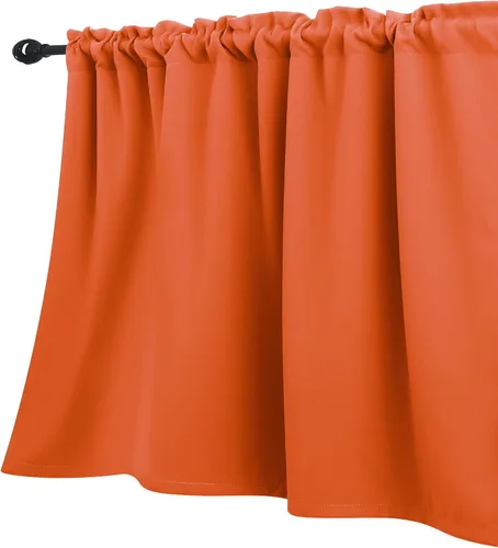 Miniatura 22 de KOUFALL Cenefa beige para ventanas de 16 pulgadas de largo, cortinas cortas para filtrar la luz sobre el fregadero
