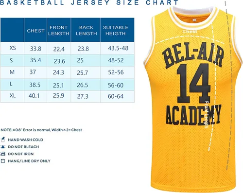 Miniatura 4 de Youth #14The Fresh Prince of Bel Air Academy, para niños, camiseta de baloncesto para hombres, cómodas camisas deportivas bordadas