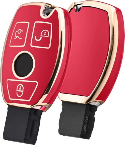 Miniatura 11 de ELOHEI - Funda para llavero de Mercedes Benz de TPU suave premium, compatible con Mercedes Benz C E S M, CLS, CLK, G, Clase G, llavero inteligente