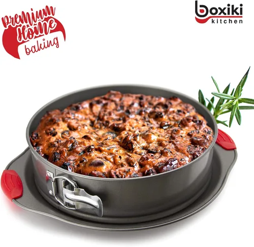 Miniatura 8 de Boxiki Kitchen Juego de hornear premium: sartén de pan de plátano de acero antiadherente y molde desmontable de 10 pulgadas con revestimiento fácil