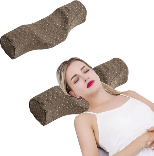 Miniatura 8 de Almohada cervical para dormir, almohada cervical de espuma viscoelástica para aliviar el dolor de cuello rígido, almohada de apoyo cervical para Azul