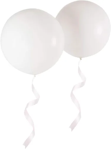 Miniatura 25 de Globos redondos gigantes de 24 pulgadas, paquete de 10 globos de látex negro para sesiones de fotos, bodas, baby shower, decoraciones de fiesta
