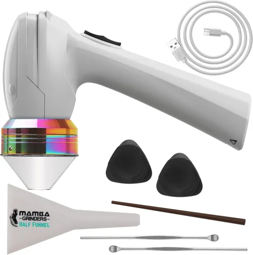 Miniatura 10 de Mamba Molinillos eléctricos - Molinillo de especias y hierbas recargable por USB, molinillo de metal portátil de 0.04 oz para hierbas, molinillo