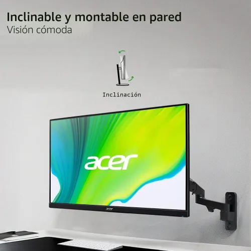 Miniatura 8 de Acer Monitor de 27 pulgadas - Pantalla FHD IPS KB272-27 pulgadas (1920 x 1080), frecuencia de actualización de hasta 120 Hz, 99% sRGB, inclinación
