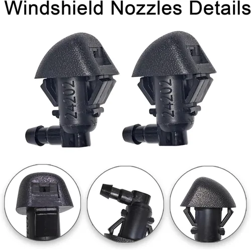 Miniatura 2 de Kit de boquillas de limpiaparabrisas delantero para Honda Pilot 2009 2010 2011 2012 2013 2014 2015 76810-SZA-A01ZA limpiaparabrisas con manguera