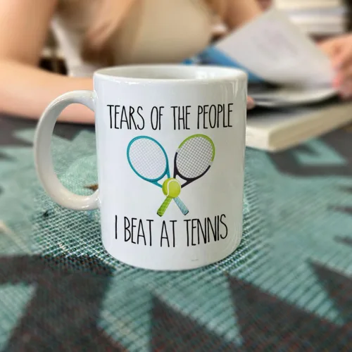 Miniatura 2 de Tears of The People - Taza divertida de jugador de tenis, regalos para mujeres y hombres, jugadores deportivos, regalos sarcásticos