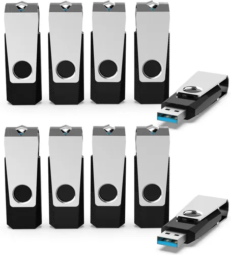 Miniatura 10 de KEXIN Unidad flash de 128 GB, paquete de 5 unidades USB 2.0 USB 2.0, memoria USB, color negro