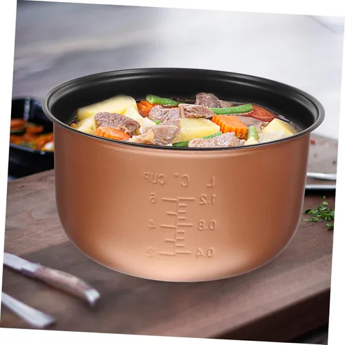 Miniatura 3 de Zerodeko Olla de cocina interior antiadherente olla arrocera accesorio multifunción para cocina casera inserto de repuesto para cocina eficiente
