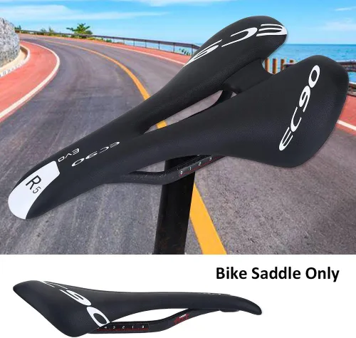 Miniatura 4 de VGEBY - Sillín de fibra de carbono, asiento de bicicleta para ciclismo de montaña y carretera, asiento de repuesto ligero para bicicleta deportiva
