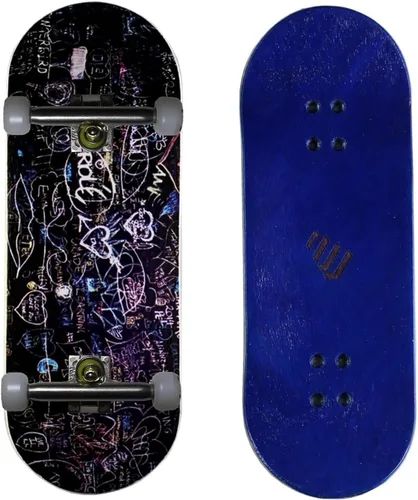 Miniatura 11 de NOAHWOOD PRO - Patinetas para dedos (NW9.0 Kickflip Deck 3.858 in x 1.339 in, 5 capas de madera de arce de color hecho a mano)+(NW Prince 1.339 in