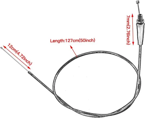 Miniatura 4 de HIAORS Cable de Acelerador para Mini Bike de 50cc 150cc 250cc Mini Bike ATV Quad Pit Bike Partes Azul