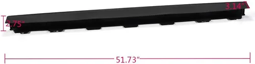 Miniatura 8 de PIT66 Tapa de moldeo para portón trasero, compatible con Ford Explorer Sport Trac 2007-2010, 7A2Z7840602BA, cubierta protectora superior para portón