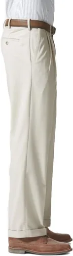 Miniatura 3 de Dockers - Pantalones para hombre, ajuste holgado, cómodos, caqui, plisados
