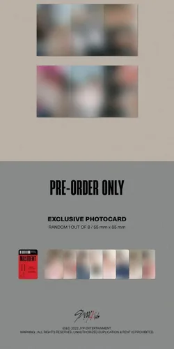 Miniatura 4 de Stray Kids MAXIDENT 7º Mini álbum versión CD+unidad mini póster plegable en paquete+fotolibro+papel de letras+tarjeta fotográfica+seguimiento