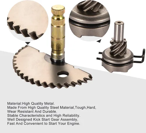 Miniatura 4 de GOOFIT Idel Gear para reparación del engranaje de arranque para motonetas GY6 de 50 cc 60 cc y 80 cc