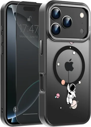 Miniatura 119 de Goodon Funda para iPhone 17 Pro con protector de pantalla de privacidad, compatible con Magsafe, a prueba de golpes, translúcida mate, bonita funda