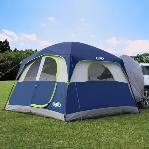 UNP Tienda de campaña SUV para acampar, tienda de campaña SUV para 6 personas con portón trasero - fácil instalación con sobretecho, 10'x9'x78in(H)