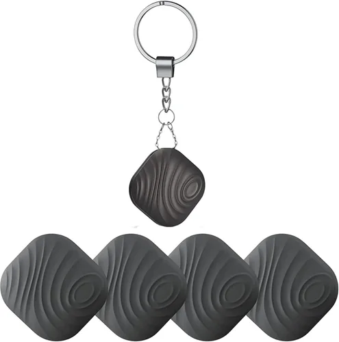 Findthing - Paquete de 4 etiquetas inteligentes con buscador de llaves, rastreador Bluetooth con llavero, compatible con iOS y Android, compatible