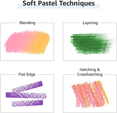 Miniatura 3 de MUNGYO Set pastel suave – 64 colores vibrantes para artistas Suave y mezclable Forma cuadrada