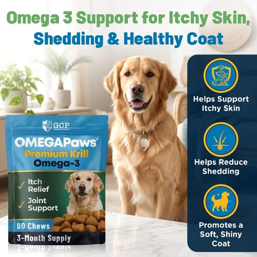 Miniatura 2 de Guardian's Choice Omega 3 para perros, aceite de pescado y aceite de krill, 90 unidades Ayuda a tu perro a verse y sentirse lo mejor posible.
