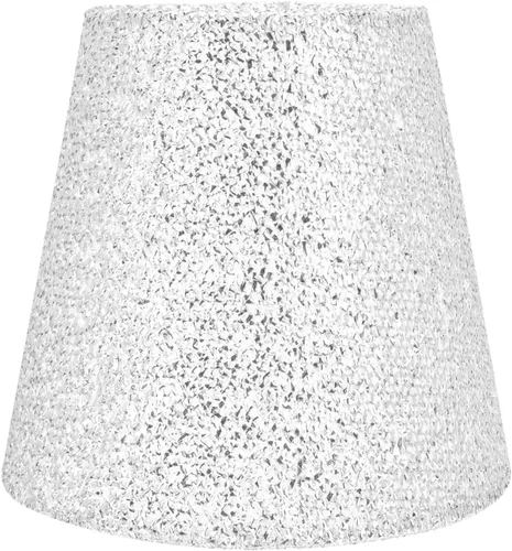 LABRIMP Pantalla de tela Pantalla Pantalla Pantalla de Tela de Lentejuelas Pantalla de Arte Lámpara de Piso Decorativa Cubierta de Pantalla Retro