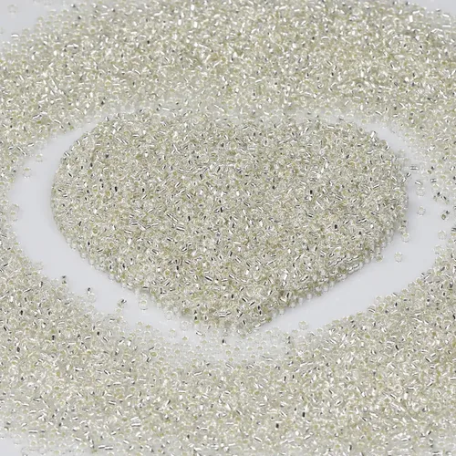 Miniatura 15 de Cuentas de semillas doradas transparentes de 4 mm al por mayor para hacer joyas, 110 gramos, aproximadamente 1600 piezas, cuentas de vidrio 6/0