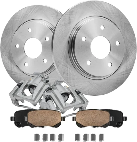 Miniatura 39 de Detroit Axle - Kit de frenos delanteros para Honda Civic 1999-2005 EL 2010-14 Insight Rotores de freno de disco Pastillas de freno de cerámica 1999