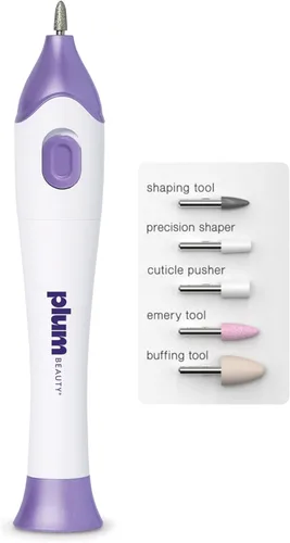 Miniatura 9 de Plum Beauty - Taladro eléctrico inalámbrico para uñas, moldeador de esmalte de gel portátil Professional Nail File Dremel Tool, Efile Drill