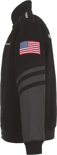 Miniatura 4 de JH DESIGN GROUP Dodge Charger - Chaqueta de sarga clásica bordada para hombre