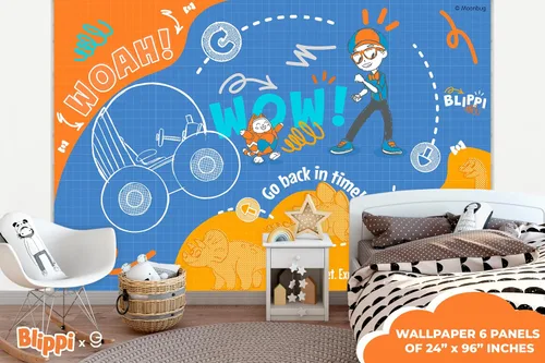 Miniatura 7 de EGD Blippi Kids Wallpaper X Blippi Series - Colección Prime - Mural temático para diseño de interiores (EGDBLI013)