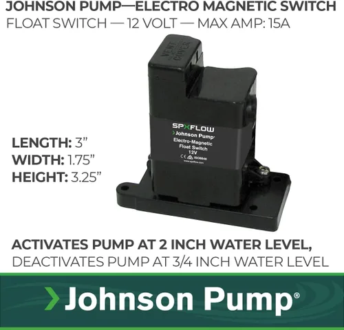Miniatura 2 de Johnson Pumps Of America 36152 interruptor de flotación electrónico marino.