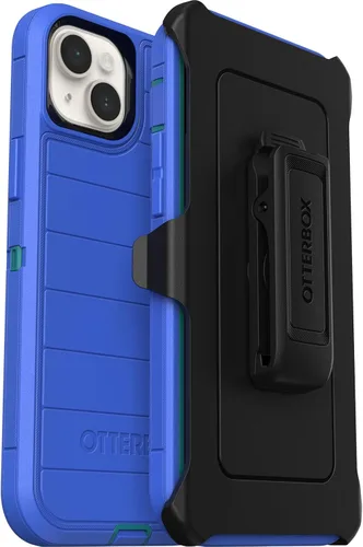 Miniatura 9 de OtterBox Funda para iPhone 15 Plus y iPhone 14 Plus Defender Series Pro, color negro, sin pantalla, resistente y duradera, con protección de puerto