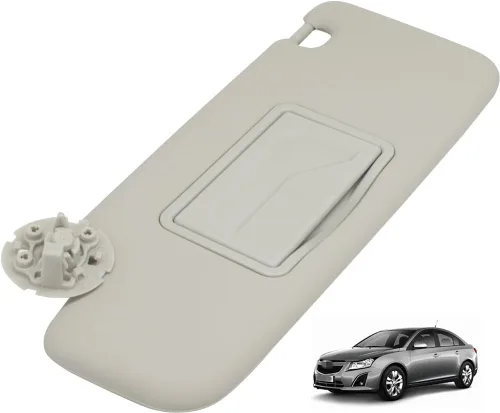 Miniatura 4 de Visera parasol gris para lado izquierdo del conductor con espejo con tornillos compatible con Chevrolet Cruze 2011-2016 Reemplazo 95034256 95034253
