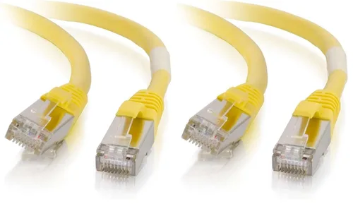 Miniatura 84 de C2G/Cables to Go 27872 Cable de red Ethernet cruzado Cat6 sin blindaje (UTP) sin enganche, amarillo (2,13 metros/7 pies)